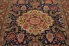 7x10 Navy and Rust Turkish Traditional Rug
