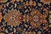 7x10 Navy and Rust Turkish Traditional Rug