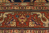 7x10 Navy and Rust Turkish Traditional Rug