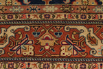 7x10 Navy and Rust Turkish Traditional Rug