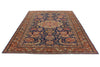 7x10 Navy and Rust Turkish Traditional Rug
