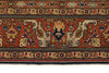 7x10 Navy and Rust Turkish Traditional Rug