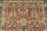 5x8 Rust and Navy Turkish Oushak Rug