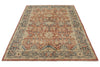 5x8 Rust and Navy Turkish Oushak Rug