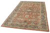 5x8 Rust and Navy Turkish Oushak Rug