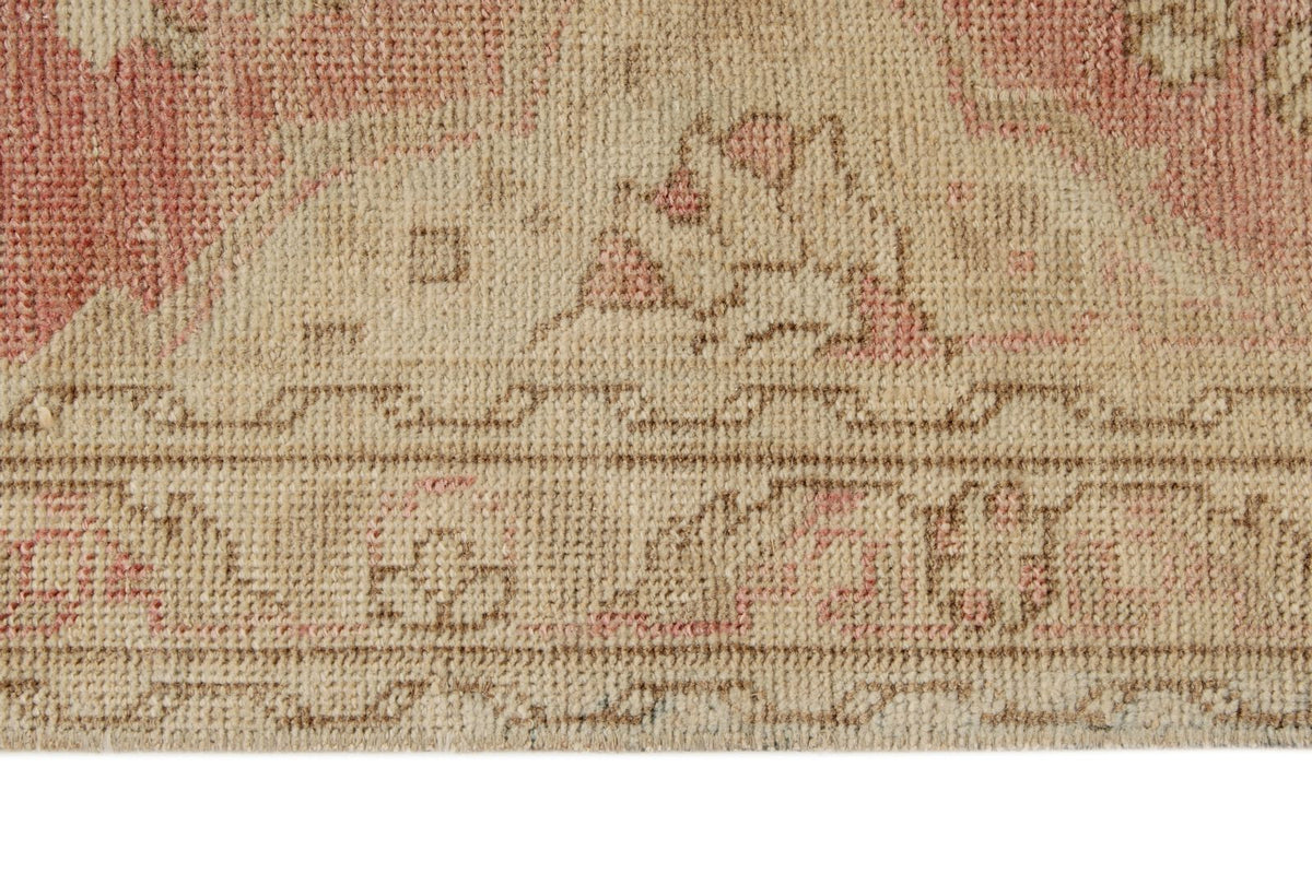 3x11 Red and Ivory Turkish Tribal Runner