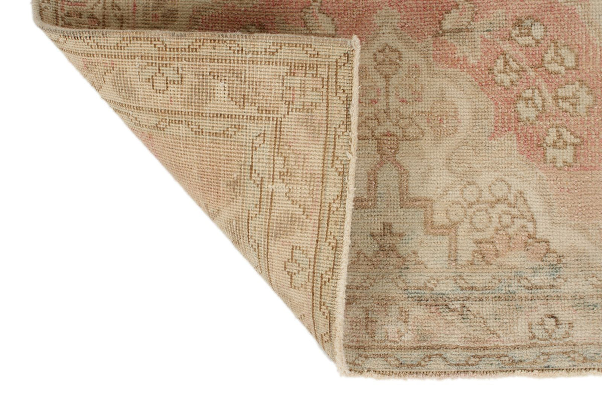 3x11 Red and Ivory Turkish Tribal Runner