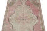 4x8 Pink and Beige Anatolian Turkish Tribal Runner