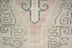 4x8 Pink and Beige Anatolian Turkish Tribal Runner