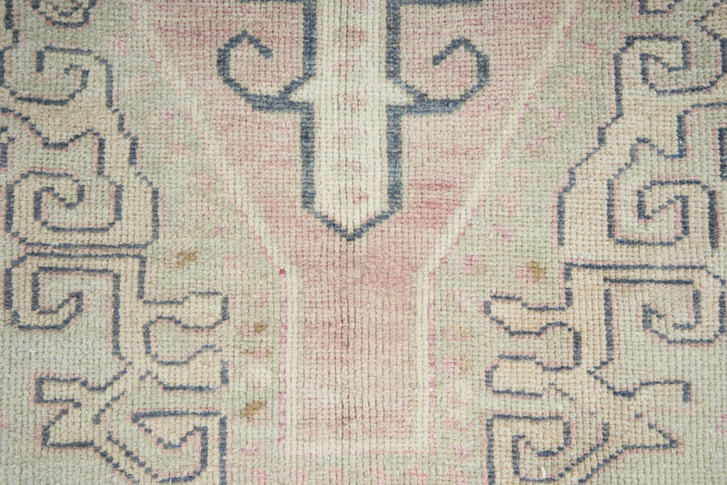 4x8 Pink and Beige Anatolian Turkish Tribal Runner