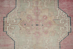 4x8 Pink and Beige Anatolian Turkish Tribal Runner