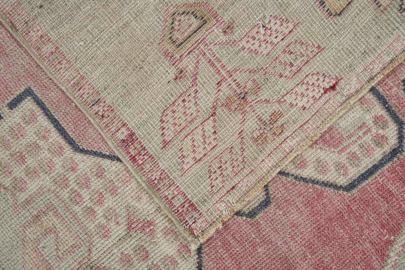 4x8 Pink and Beige Anatolian Turkish Tribal Runner