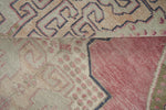 4x8 Pink and Beige Anatolian Turkish Tribal Runner