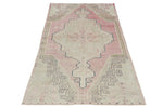 4x8 Pink and Beige Anatolian Turkish Tribal Runner