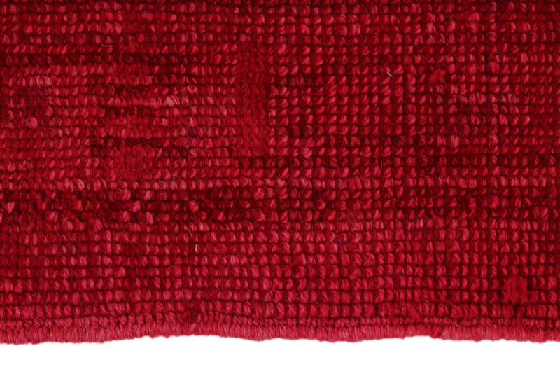 9x10 Red and Pink Turkish Overdyed Rug