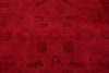 9x10 Red and Pink Turkish Overdyed Rug