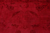 9x10 Red and Pink Turkish Overdyed Rug