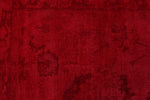 9x10 Red and Pink Turkish Overdyed Rug