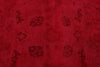 9x10 Red and Pink Turkish Overdyed Rug