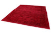 9x10 Red and Pink Turkish Overdyed Rug