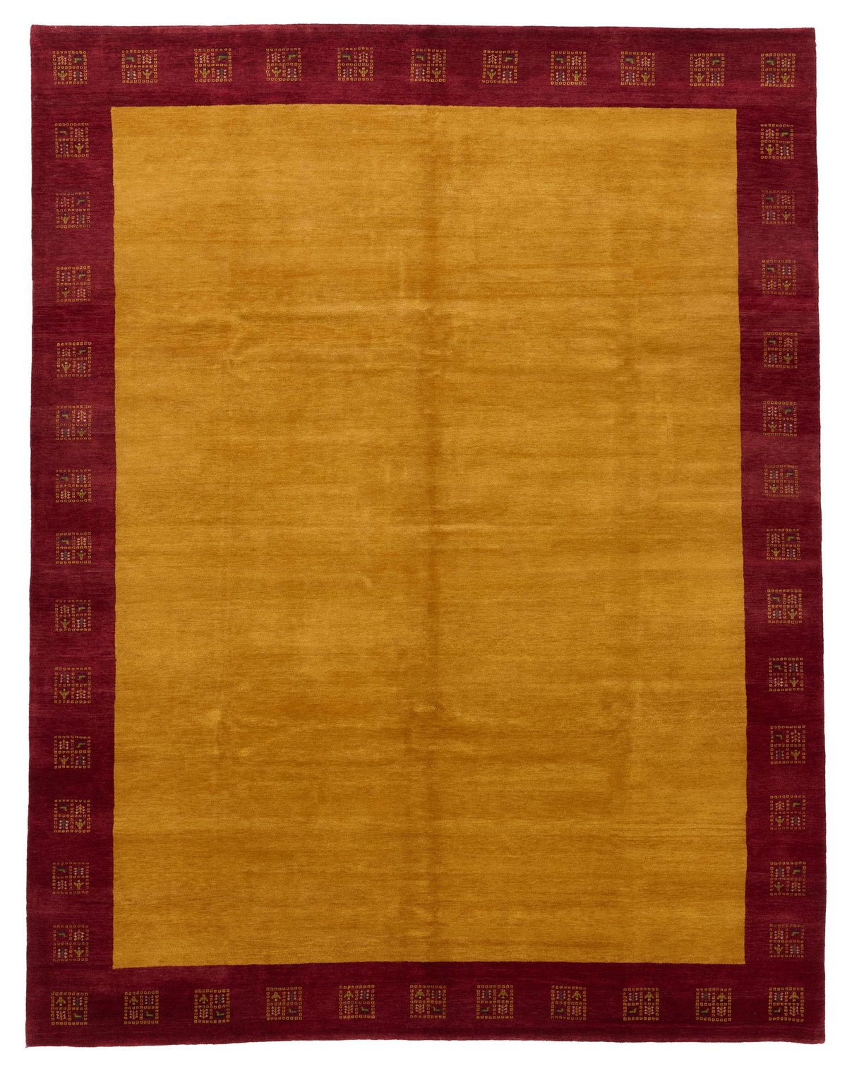8x10 Gold and Red Modern Contemporary Rug