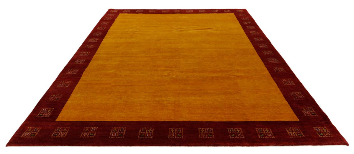 8x10 Gold and Red Modern Contemporary Rug
