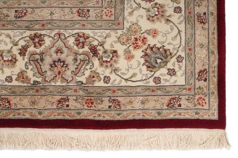 9x12 Red and Ivory Turkish Traditional Rug