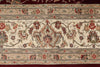 9x12 Red and Ivory Turkish Traditional Rug