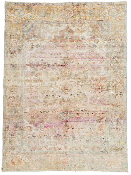 5x8 Red and Navy Persian Rug