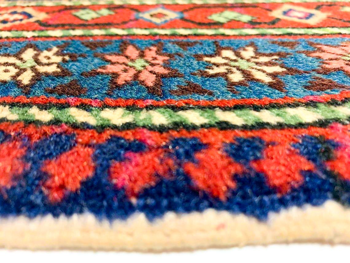 7x10 Beige and Purple Turkish Traditional Rug