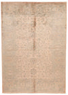 5x8 Pink and Gray Traditional Rug