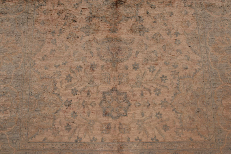 5x8 Pink and Gray Traditional Rug