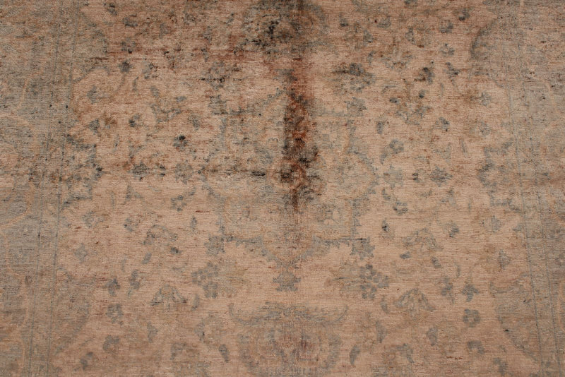 5x8 Pink and Gray Traditional Rug