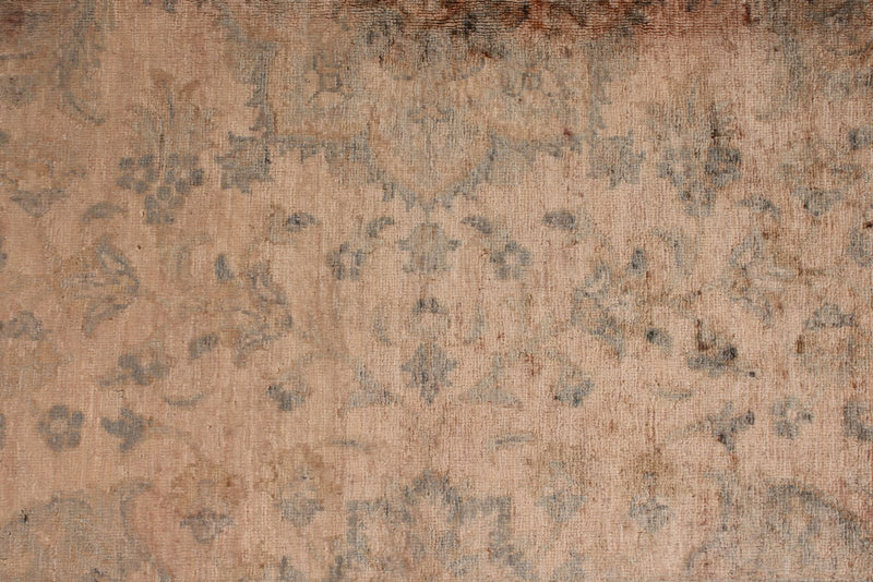 5x8 Pink and Gray Traditional Rug