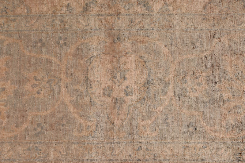 5x8 Pink and Gray Traditional Rug