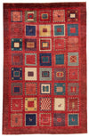 7x10 Red and Multicolor Persian Traditional Rug