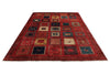 7x10 Red and Multicolor Persian Traditional Rug