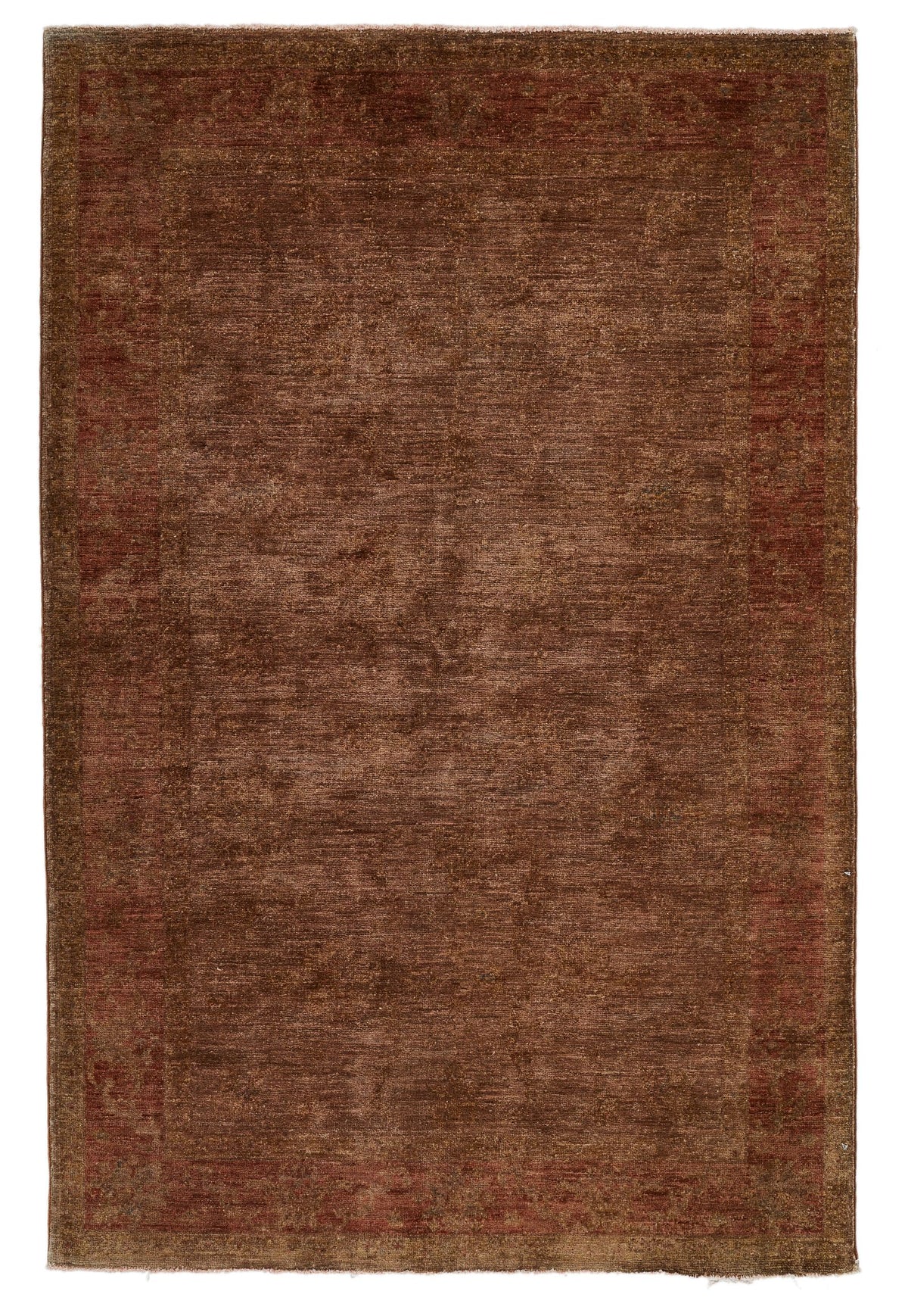 4x6 Purple and Rose Turkish Overdyed Rug