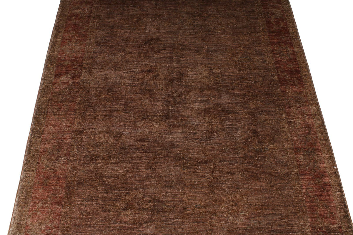 4x6 Purple and Rose Turkish Overdyed Rug