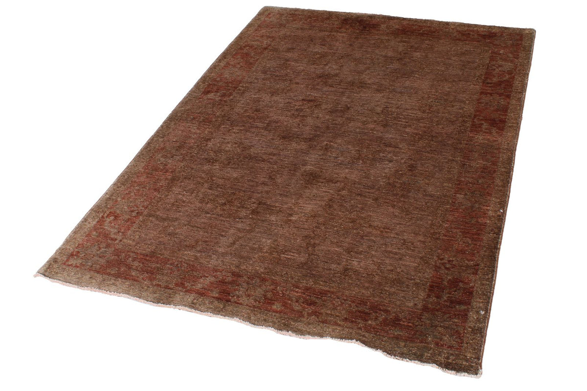 4x6 Purple and Rose Turkish Overdyed Rug