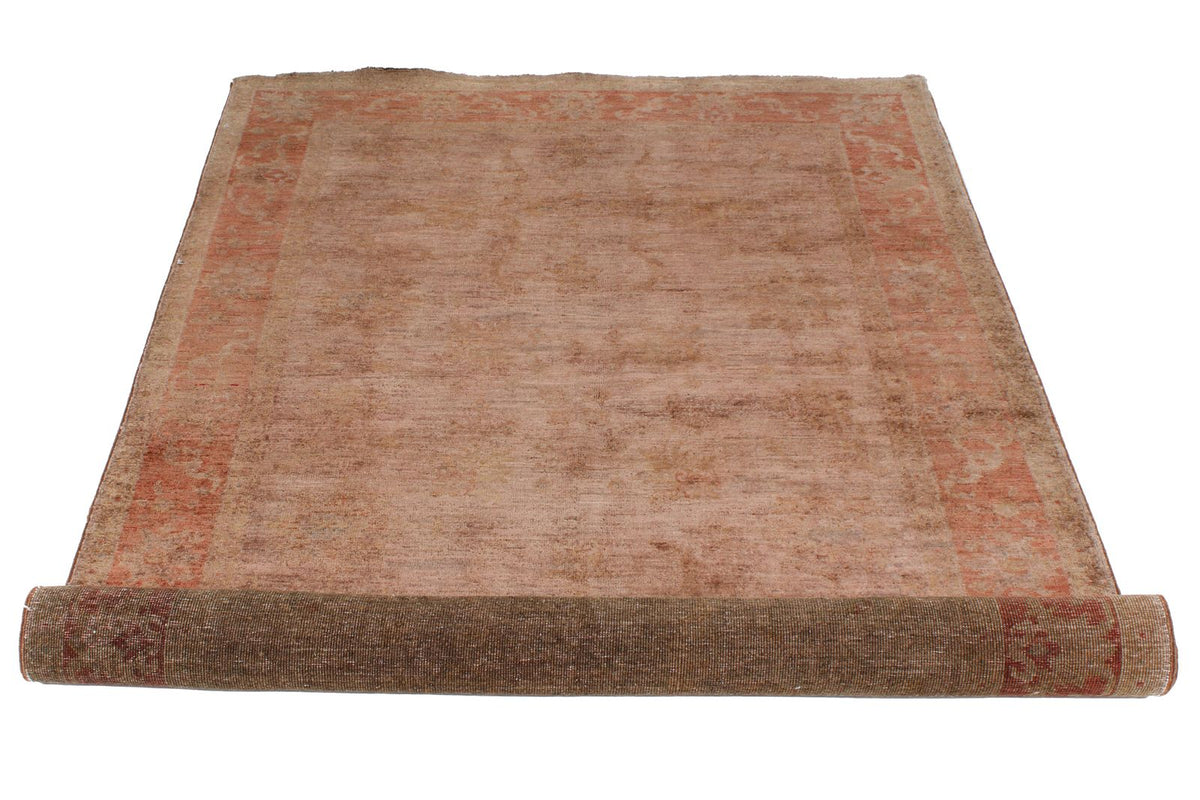 4x6 Purple and Rose Turkish Overdyed Rug