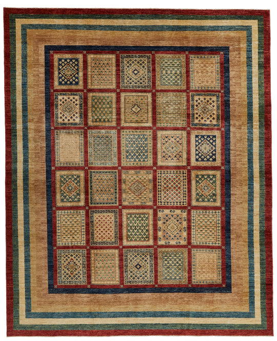 10x12 Multicolor Turkish Tribal Rug