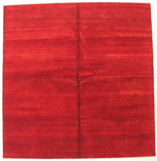 8x8 Red and Red Modern Contemporary Rug