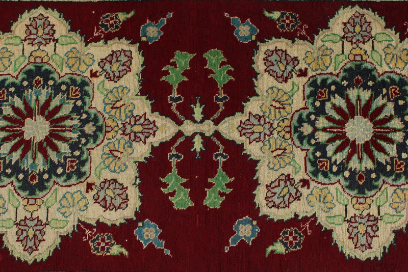 3x10 Red and Ivory Turkish Traditional Runner