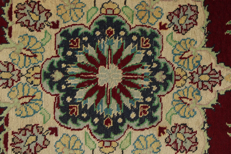 3x10 Red and Ivory Turkish Traditional Runner