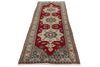 3x10 Red and Ivory Turkish Traditional Runner