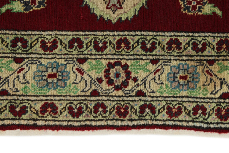 3x10 Red and Ivory Turkish Traditional Runner