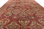 13x25 Red and Ivory Turkish Oushak Rug