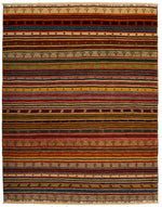 6x8 Multicolor Turkish Tribal Rug