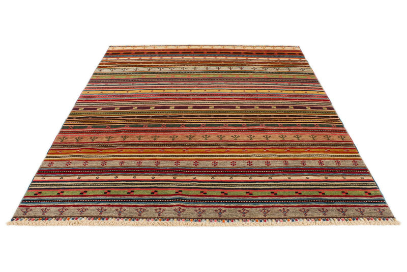 6x8 Multicolor Turkish Tribal Rug